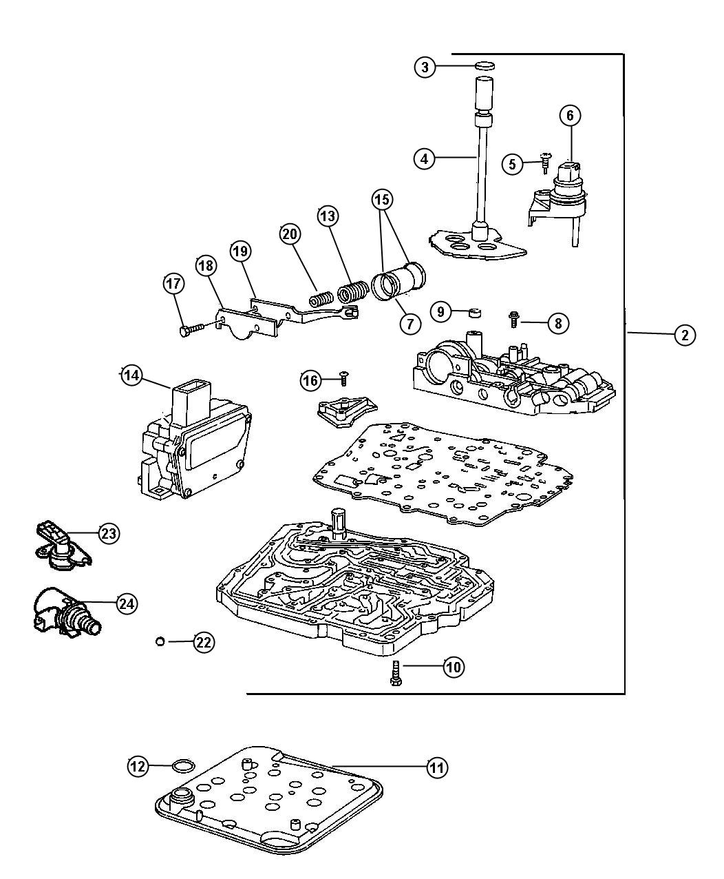 2007 Chrysler Pacifica Sensor, solenoid. Trans variable force solenoid